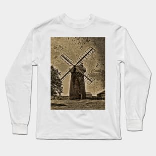 Horsey windpump sepia Long Sleeve T-Shirt